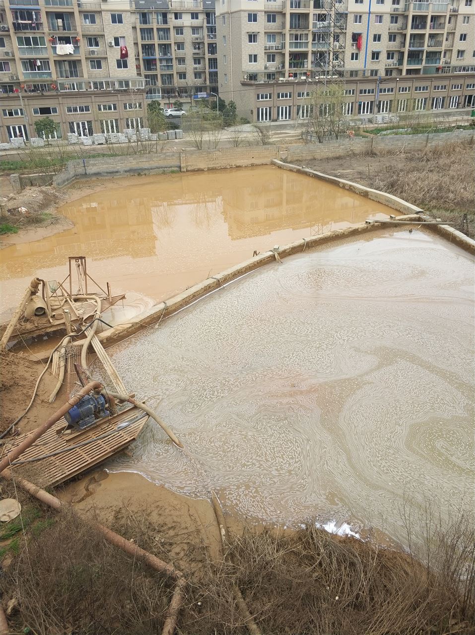 正镶白沉淀池淤泥清理-厂区废水池淤泥清淤