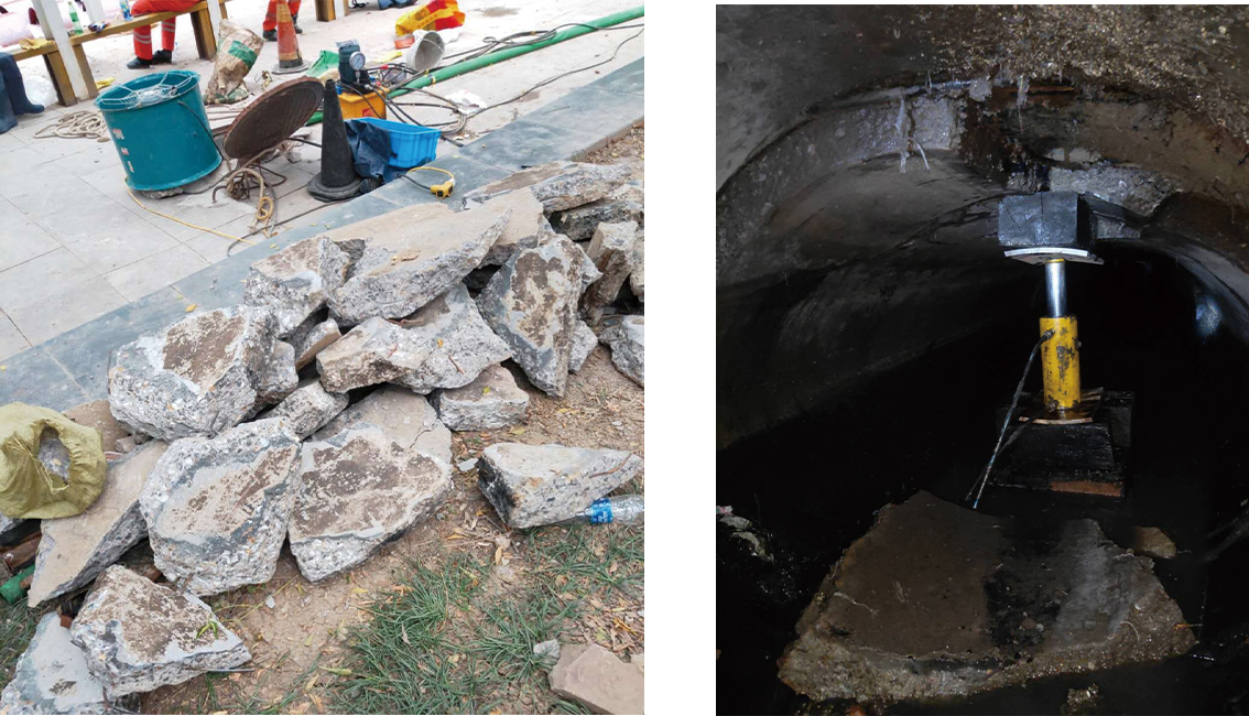 正镶白管道预处理